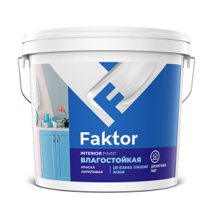 FAKTOR краска для стен и потолков водно-дисперсионная 13кг